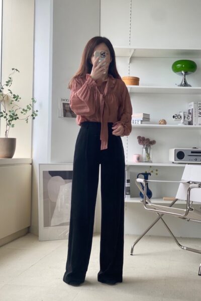 리리끄 475 프릴블라우스 셰일