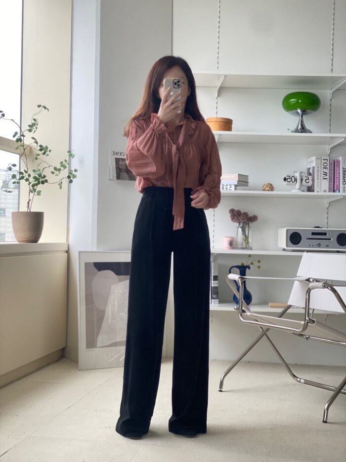 리리끄 475 프릴블라우스 셰일