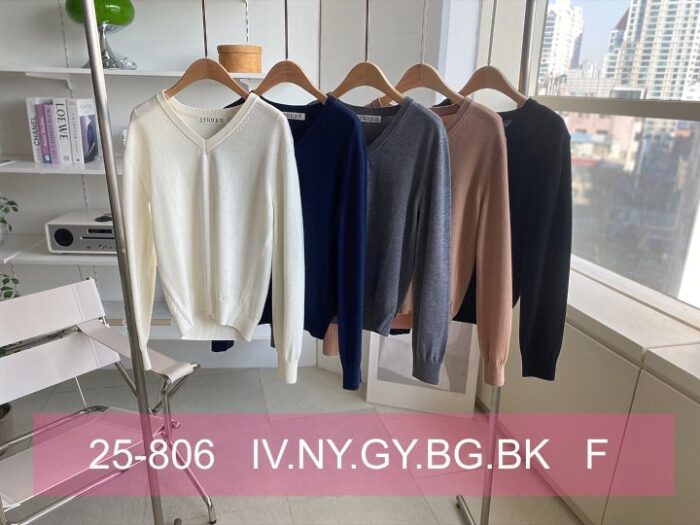 리리끄 806 브이넥니트