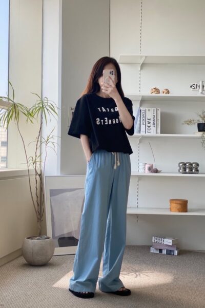 리리끄 237 와이드팬츠