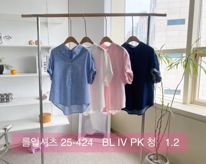 리리끄 424 롤업셔츠