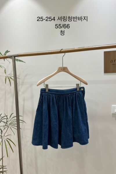 노이 254 셔링청반바지