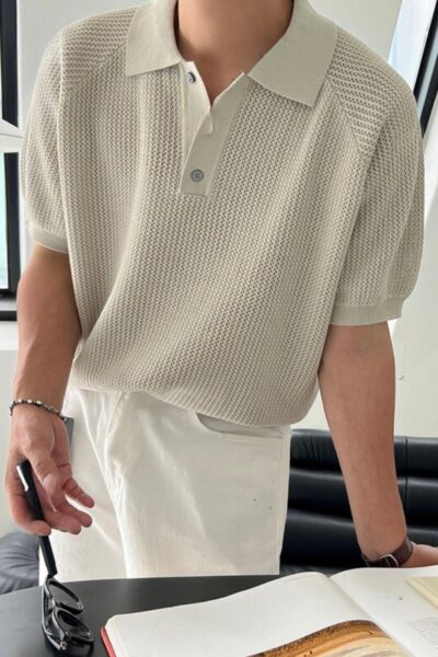 올더 25SS 스카시판매 1위 피넛 카라 니트 반팔 티 공용 8컬러 L XL