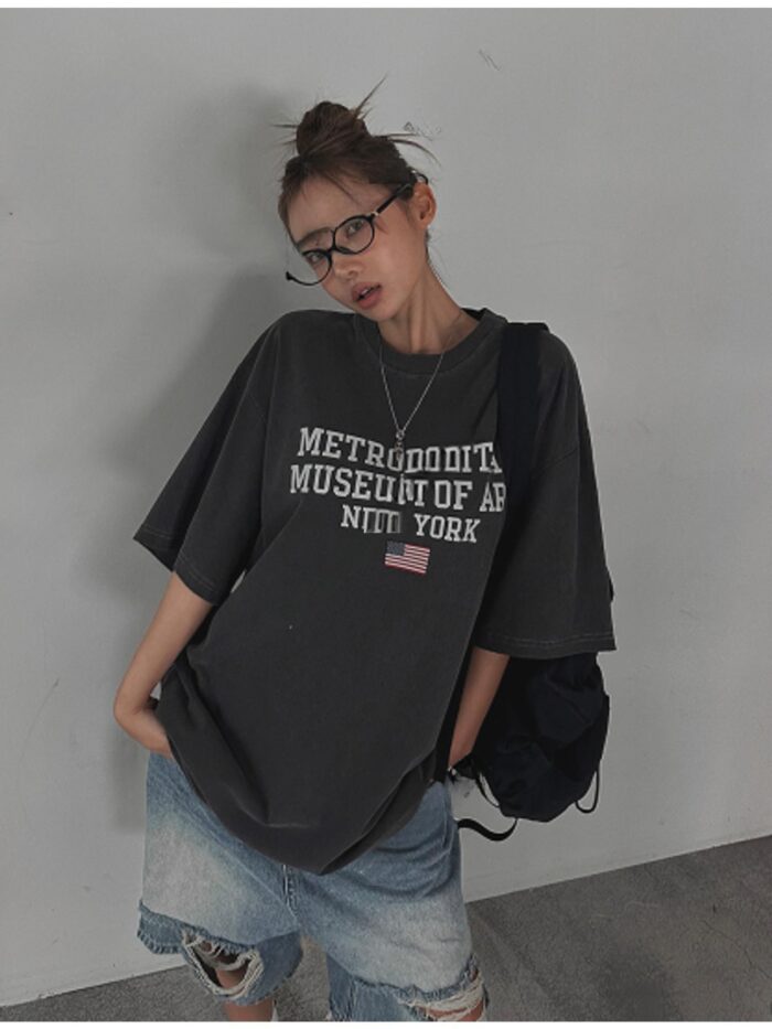 포테이토클럽potatoclub 뮤지엄 헤비피그반팔(25ss,여름신상,피그먼트,오버핏,남녀공용,반팔티)