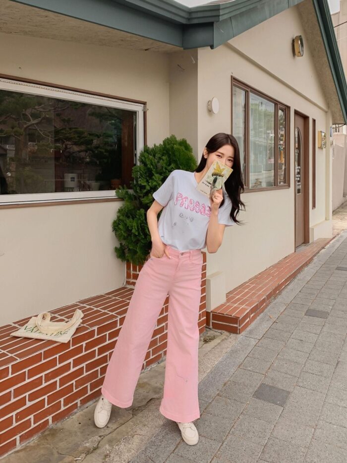 호복 (세일) 컬러바지 와이드 부츠컷 10분기장 _103