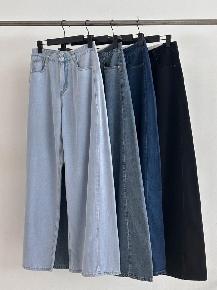 코리아(여자청바지) 25여)신상 사이드 절개 와이드 빅사이즈 4C(S_2XL) R5508