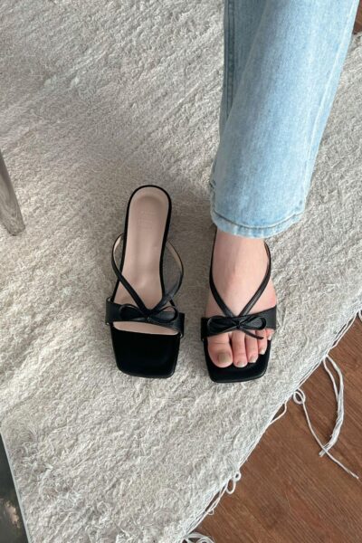 피카소2 picaso2 여름신상추천)가죽스트랩엑싱꼬임 리본 슬리퍼힐 4cm, 4093chom