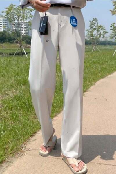 주식회사아도라블 여름 아이스 쿨 핀턱 와이드 슬랙스 링클프리 사방 스판 빅사이즈 팬츠