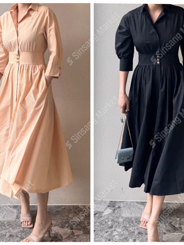 Costume 커스텀 버튼업 원피스 30% 셰일