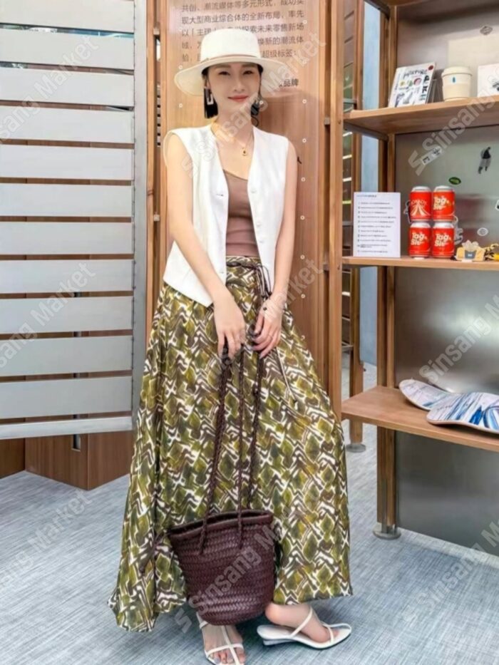 라자르 여름신상 세일특가 카라 린넨 스커트(데일리룩하객룩오피스룩리조트룩) 31% 셰일