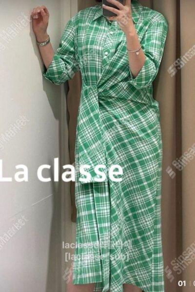 laclasse라클라쎄 세일매듭체크ops 46% 셰일